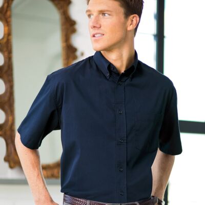 Adult Whisper Twill Blend Short-Sleeve Woven Shirt Thumbnail