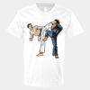V-Neck Heavy Cotton 100% T-Shirt Thumbnail