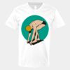 V-Neck Heavy Cotton 100% T-Shirt Thumbnail