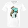V-Neck Heavy Cotton 100% T-Shirt Thumbnail