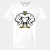 V-Neck Heavy Cotton 100% T-Shirt Thumbnail