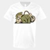 V-Neck Heavy Cotton 100% T-Shirt Thumbnail