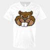 V-Neck Heavy Cotton 100% T-Shirt Thumbnail