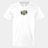 V-Neck Heavy Cotton 100% T-Shirt Thumbnail