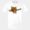 V-Neck Heavy Cotton 100% T-Shirt Thumbnail
