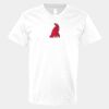 V-Neck Heavy Cotton 100% T-Shirt Thumbnail