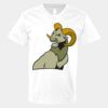 V-Neck Heavy Cotton 100% T-Shirt Thumbnail