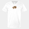 V-Neck Heavy Cotton 100% T-Shirt Thumbnail