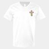 V-Neck Heavy Cotton 100% T-Shirt Thumbnail