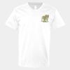 V-Neck Heavy Cotton 100% T-Shirt Thumbnail