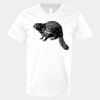 V-Neck Heavy Cotton 100% T-Shirt Thumbnail