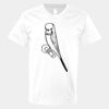 V-Neck Heavy Cotton 100% T-Shirt Thumbnail