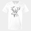 V-Neck Heavy Cotton 100% T-Shirt Thumbnail