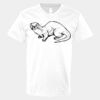 V-Neck Heavy Cotton 100% T-Shirt Thumbnail