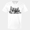 V-Neck Heavy Cotton 100% T-Shirt Thumbnail