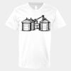 V-Neck Heavy Cotton 100% T-Shirt Thumbnail