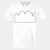 V-Neck Heavy Cotton 100% T-Shirt Thumbnail