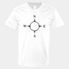V-Neck Heavy Cotton 100% T-Shirt Thumbnail