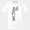 V-Neck Heavy Cotton 100% T-Shirt Thumbnail