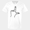 V-Neck Heavy Cotton 100% T-Shirt Thumbnail
