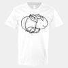 V-Neck Heavy Cotton 100% T-Shirt Thumbnail