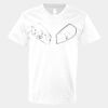 V-Neck Heavy Cotton 100% T-Shirt Thumbnail