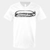V-Neck Heavy Cotton 100% T-Shirt Thumbnail
