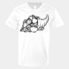V-Neck Heavy Cotton 100% T-Shirt Thumbnail
