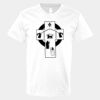 V-Neck Heavy Cotton 100% T-Shirt Thumbnail