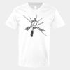 V-Neck Heavy Cotton 100% T-Shirt Thumbnail