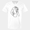 V-Neck Heavy Cotton 100% T-Shirt Thumbnail