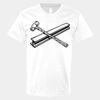 V-Neck Heavy Cotton 100% T-Shirt Thumbnail