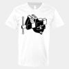 V-Neck Heavy Cotton 100% T-Shirt Thumbnail