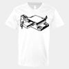 V-Neck Heavy Cotton 100% T-Shirt Thumbnail
