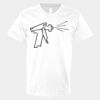 V-Neck Heavy Cotton 100% T-Shirt Thumbnail