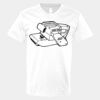 V-Neck Heavy Cotton 100% T-Shirt Thumbnail