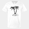 V-Neck Heavy Cotton 100% T-Shirt Thumbnail