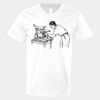 V-Neck Heavy Cotton 100% T-Shirt Thumbnail
