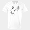 V-Neck Heavy Cotton 100% T-Shirt Thumbnail