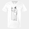 V-Neck Heavy Cotton 100% T-Shirt Thumbnail