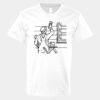 V-Neck Heavy Cotton 100% T-Shirt Thumbnail