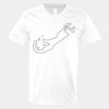 V-Neck Heavy Cotton 100% T-Shirt Thumbnail