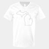 V-Neck Heavy Cotton 100% T-Shirt Thumbnail
