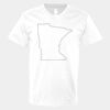 V-Neck Heavy Cotton 100% T-Shirt Thumbnail