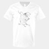 V-Neck Heavy Cotton 100% T-Shirt Thumbnail