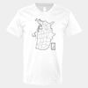 V-Neck Heavy Cotton 100% T-Shirt Thumbnail
