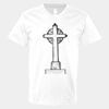 V-Neck Heavy Cotton 100% T-Shirt Thumbnail