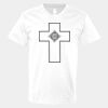 V-Neck Heavy Cotton 100% T-Shirt Thumbnail