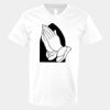 V-Neck Heavy Cotton 100% T-Shirt Thumbnail