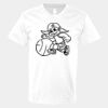 V-Neck Heavy Cotton 100% T-Shirt Thumbnail
